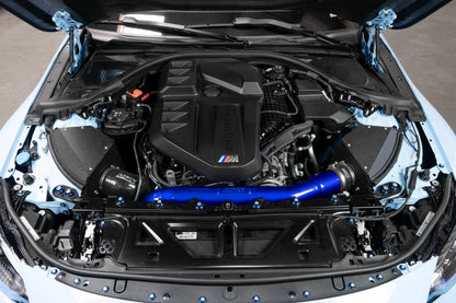 HPS Performance Air Intake Kit with Heat Shield, 2021-2025 BMW M4 G82 G83 3.0L Turbo, Red, 827-772R