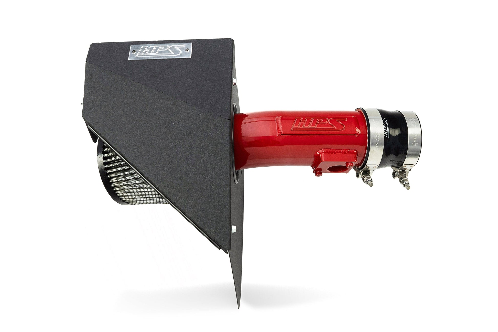 HPS Performance Red Air Intake Kit with Heat Shield 2008-2014 Subaru Impreza WRX STI 2.5L Turbo 827-778R
