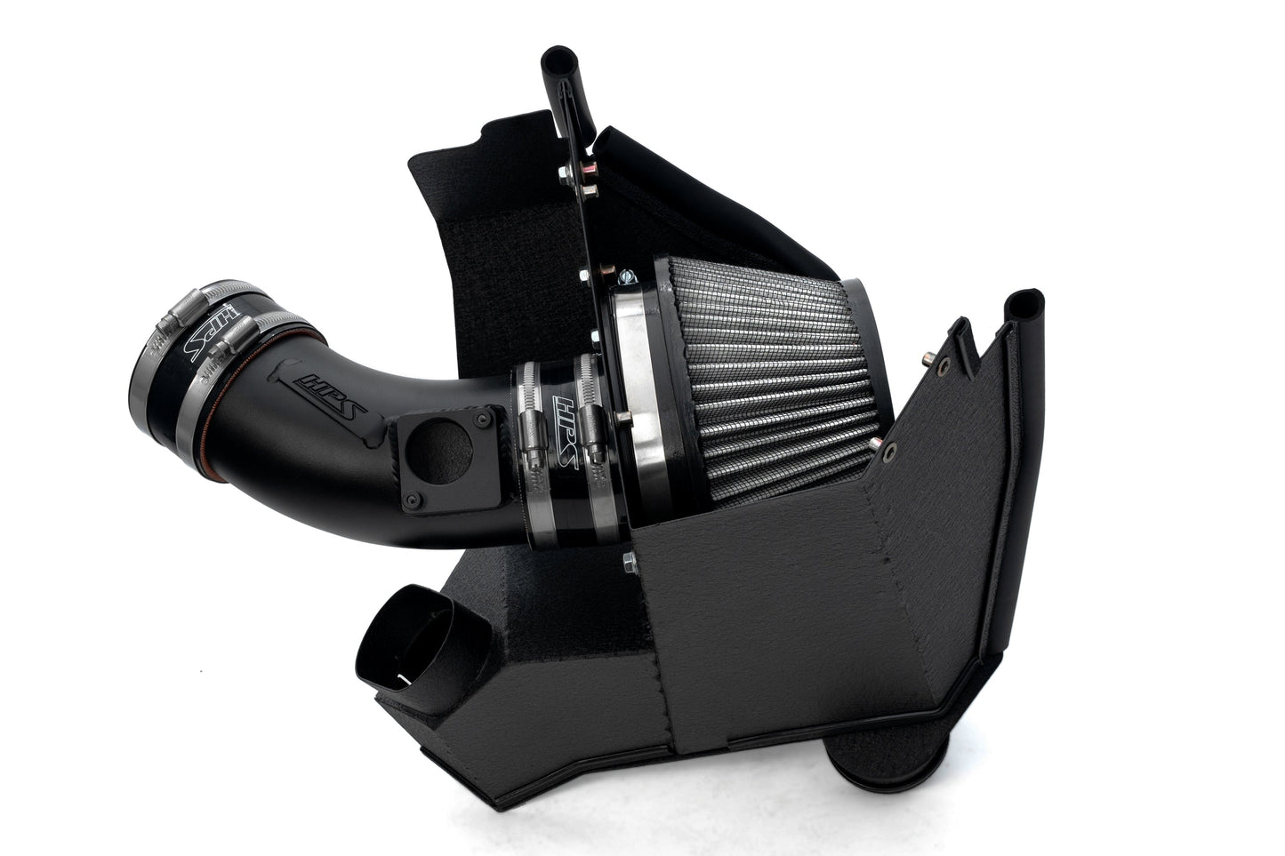 HPS Performance Air Intake Kit with Heat Shield, 2021-2025 Acura TLX Type S 3.0L Turbo, Black, 827-783WB