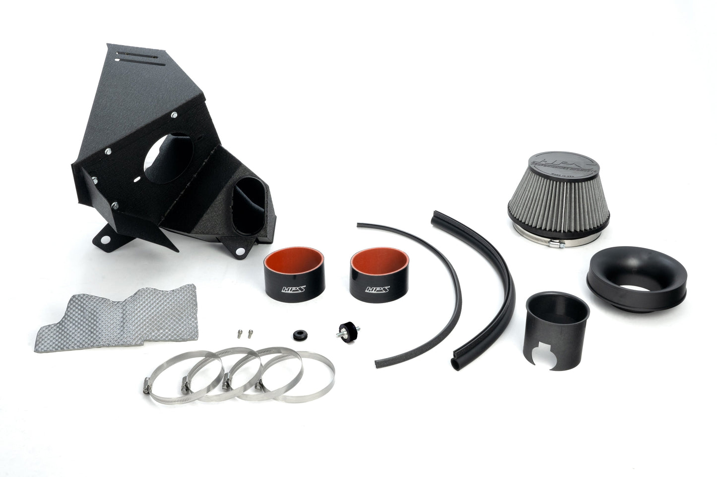 HPS Performance Air Intake Kit with Heat Shield, 2021-2025 Acura TLX Type S 3.0L Turbo, Red, 827-783R