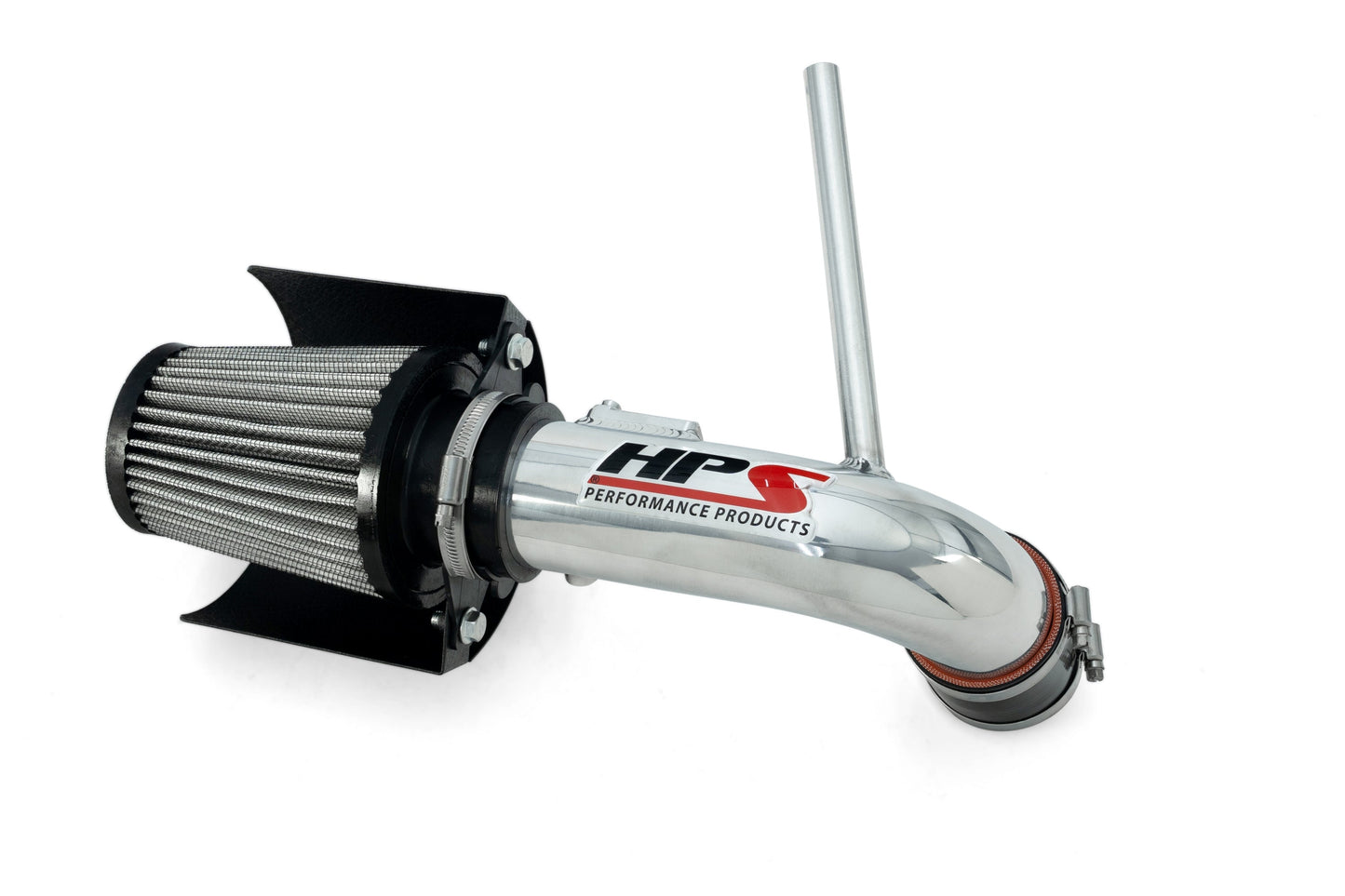 HPS Performance Air Intake Kit with Heat Shield, 2012-2017 Toyota Prius V 1.8L, Polished, 827-784P