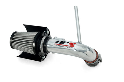 HPS Performance Air Intake Kit with Heat Shield, 2010-2015 Toyota Prius 1.8L, Polished, 827-784P