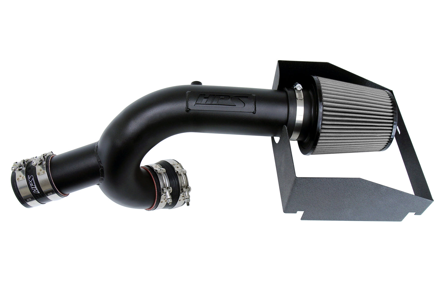 HPS Performance Black Cold Air Intake Kit with Heat Shield 2015-2025 Ford F150 3.5L V6 Ecoboost Twin Turbo