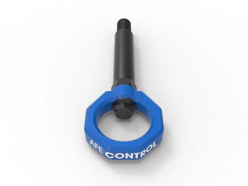 aFe Control Rear Tow Hook Blue BMW F-Chassis 2/3/4/M