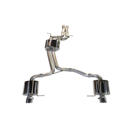 AWE Tuning Audi 8R Q5 3.0T Touring Edition Exhaust Dual Outlet Chrome Silver Tips