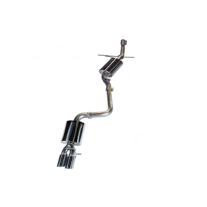 AWE Tuning Audi B8 A4 Touring Edition Exhaust - Single Side Diamond Black Tips