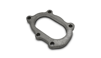 Vibrant GT25R / GT28R Discharge Flange with Oval Outlet (5 Bolt) Mild Steel 1/2in Thick