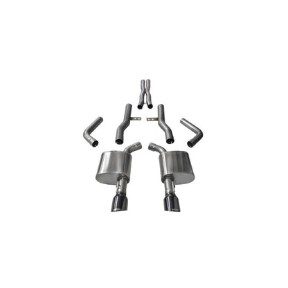 Corsa 15-16 Dodge Charger SRT/Scat Pack/R/T 6.4L Black Xtreme Cat-Back Exhaust