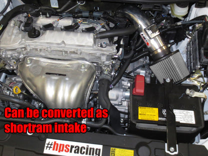 HPS Cold Air Intake Kit 2011-2016 Scion tC 2.5L, Converts to Shortram, 837-508