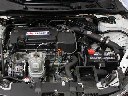 HPS Performance Cold Air Intake Kit 2013-2017 Honda Accord 2.4L, Converts to Shortram, Black
