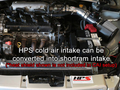 HPS Cold Air Intake Kit 2002-2006 Nissan Altima 2.5L 4Cyl, Converts to Shortram, 837-570