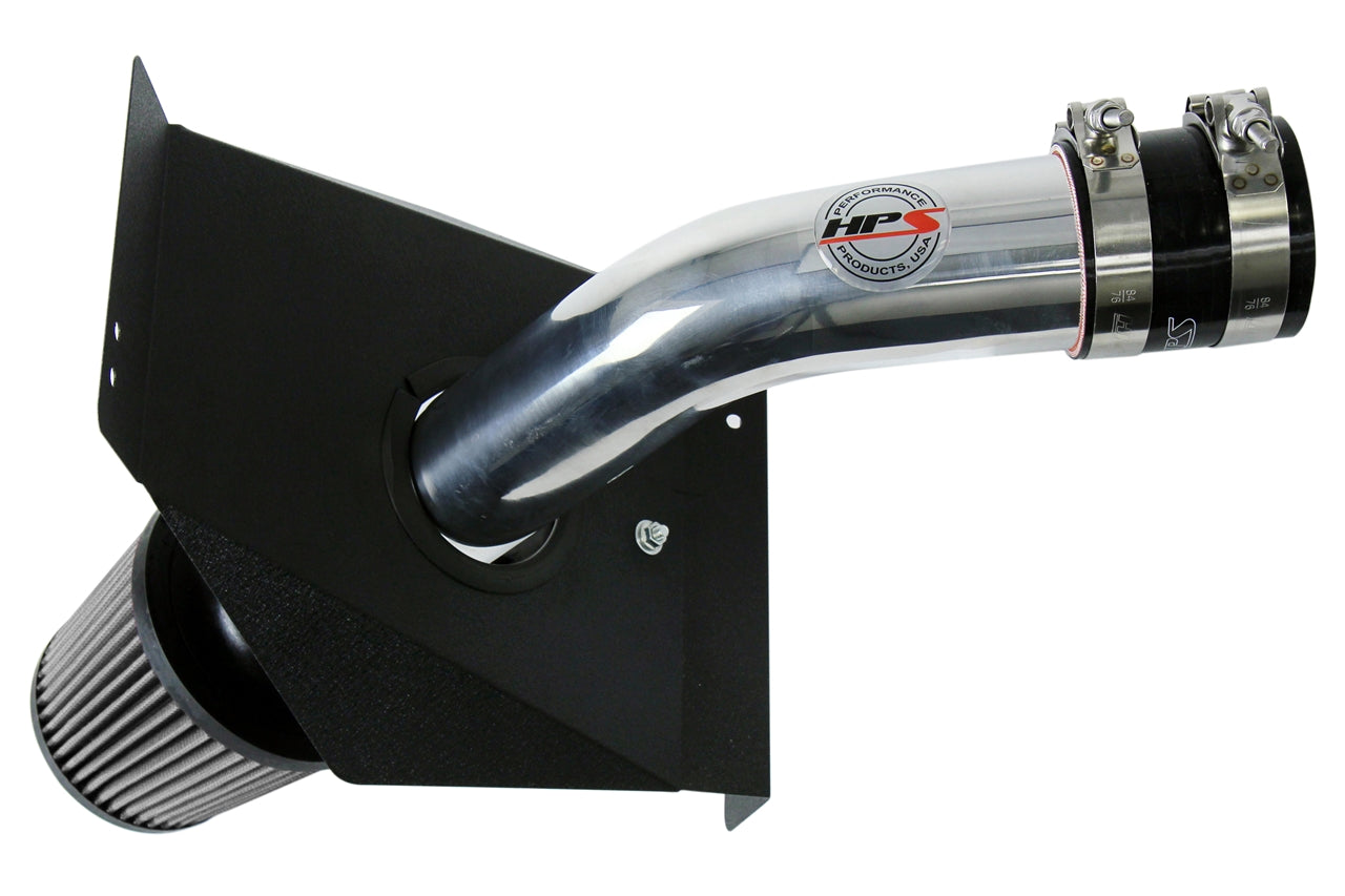 HPS Polish Cold Air Intake Kit with Heat Shield 2015-2020 Subaru WRX STI 2.5L Turbo 837-573P