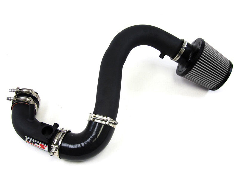 HPS Performance Cold Air Intake Kit 2007-2013 Mazda Mazdaspeed 3 2.3L Turbo, Converts to Shortram, Black