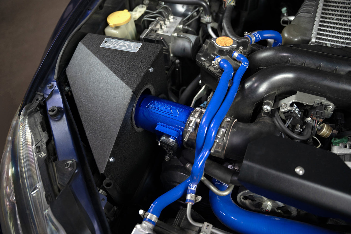 HPS Cold Air Intake Kit 2008-2014 Subaru WRX 2.5L Turbo, Converts to Shortram, 837-778