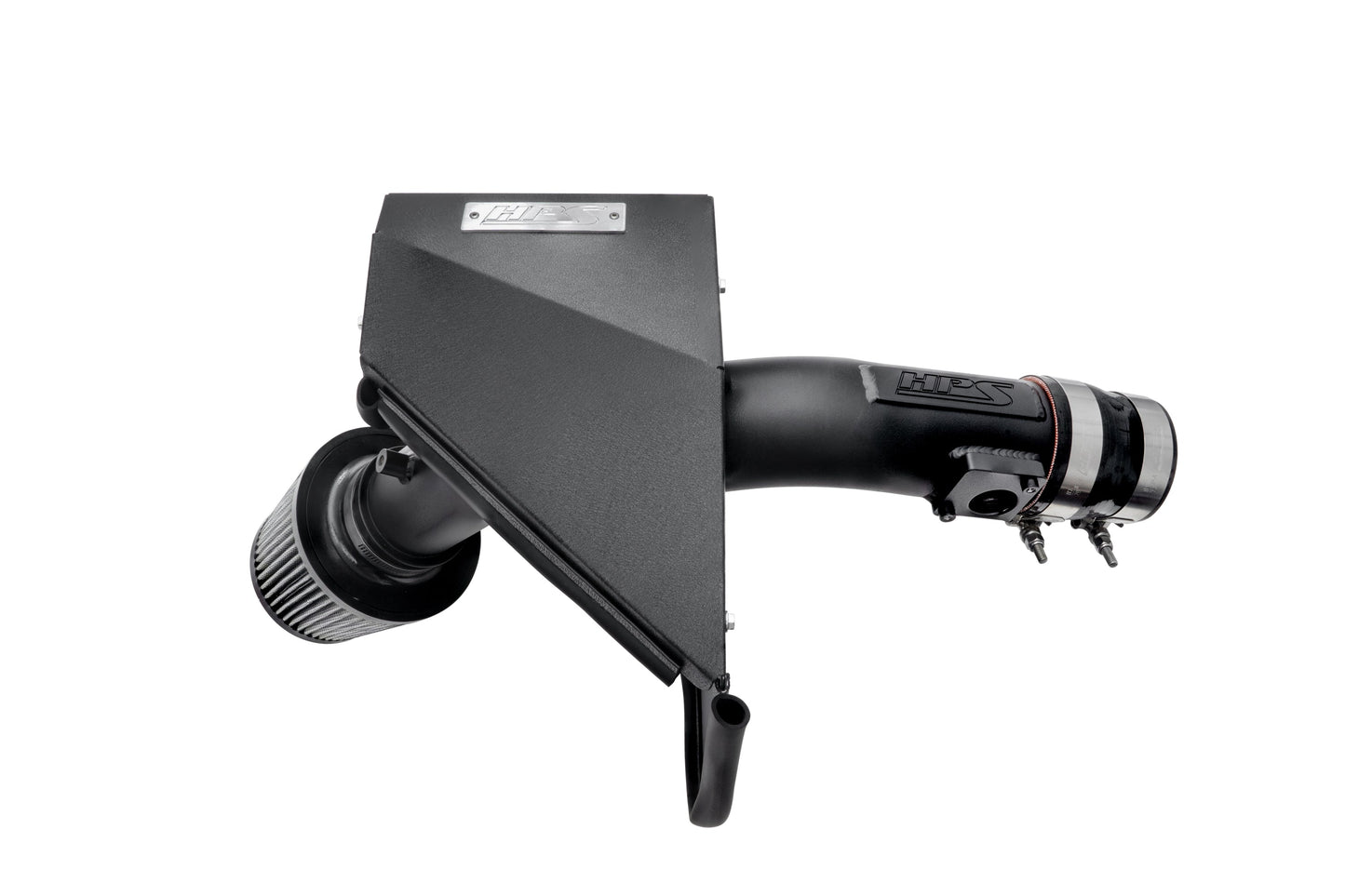 HPS Performance Black Cold Air Intake Kit 2008-2014 3rd Gen Subaru WRX STI 2.5L Turbo Converts to Shortram 837-778WB