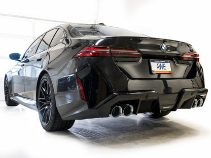 AWE Tuning BMW G90/G99 M5 Track Edition Cat-Back Exhaust - Chrome Silver Tips