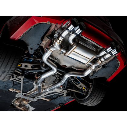 AWE Tuning BMW F8X M3/M4 Track Edition Catback Exhaust - Chrome Silver Tips