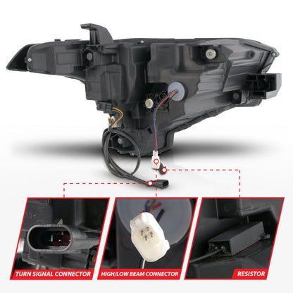 ANZO 22-24 Toyota Tundra (w/Factory LED Refl.) Z-Series Full LED Proj Headlights - Driver Side ONLY