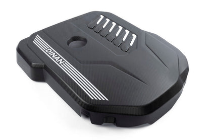 Dinan 19-26 BMW B58D (G01/G02/G20/G22/G23/G26/G42) Matte Carbon Fiber Engine Cover w/Gloss Accents