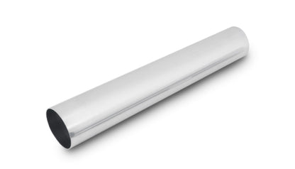 Vibrant 4in O.D. Universal Aluminum Tubing (18in long Straight Pipe) - Polished