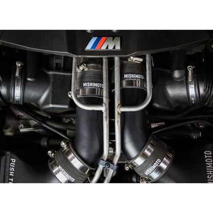 Mishimoto 12-16 BMW F10 M5 Intercooler Pipe Kit Micro Wrinkle Black