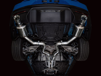 AWE Tuning 2024 Ford Mustang GT Fastback S650 RWD Touring Catback Exhaust w/ Dual Chrome Silver Tips