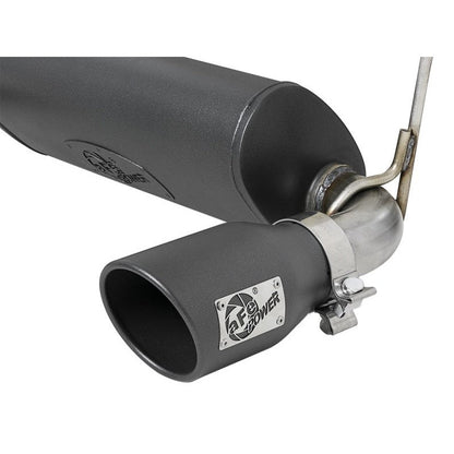 aFe Rebel Series 2.5in 304 SS Cat-Back Exhaust w/ Black Tips 2018+ Jeep Wrangler (JL) V6 3.6L
