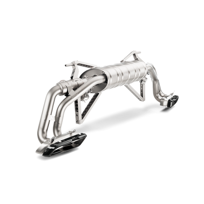 Akrapovič Slip-On Line Exhaust (Titanium) w/Carbon Titanium Tips - 2016-2019 Audi R8 5.2 FSI Coupe/Spyder