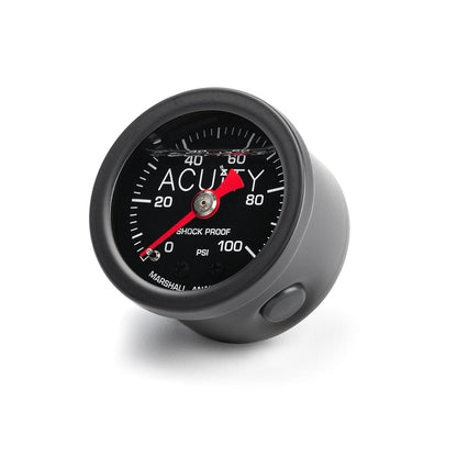 100 PSI Fuel Pressure Gauge in Satin Black Finish