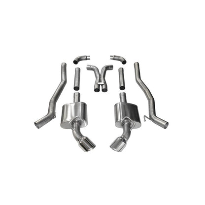 Corsa 10-15 Chevrolet Camaro SS 6.2L V8 Manual Polished Xtreme 3in Cat-Back