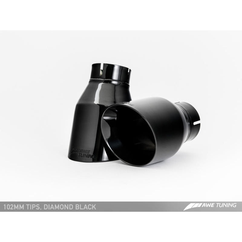 AWE Tuning VW CC Touring Edition Exhaust Dual Outlet - Diamond Black Tips