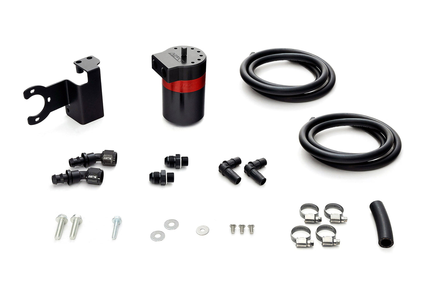 HPS Performance Aluminum Oil Catch Can Kit 2022-2026 Toyota Tundra 3.4L V6 Twin Turbo, 860-003