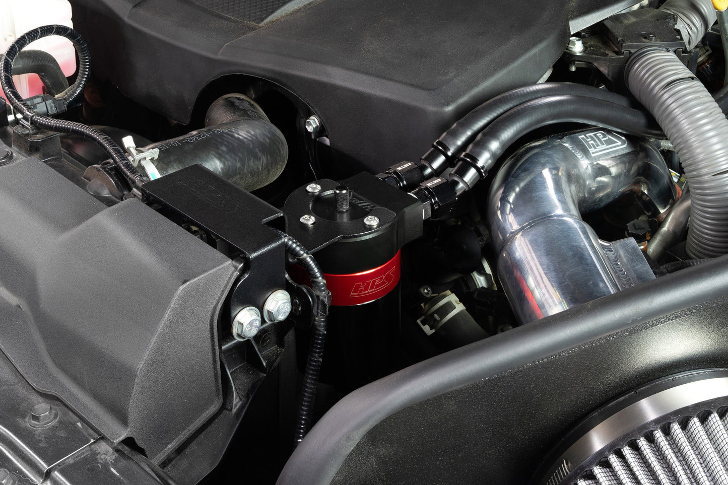 HPS Performance Aluminum Oil Catch Can Kit 2023-2026 Toyota Sequoia 3.4L V6 Twin Turbo, 860-003