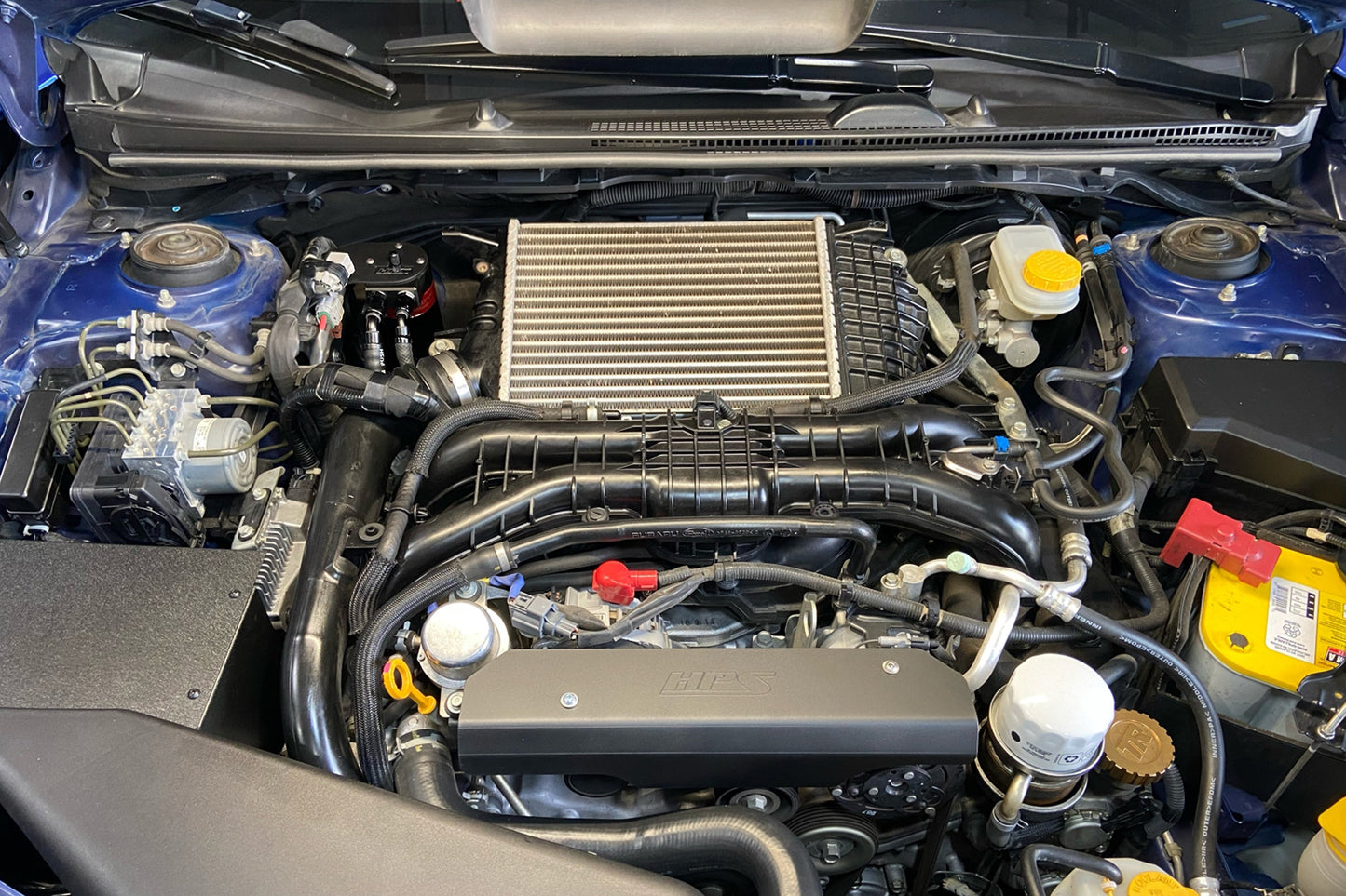 HPS Performance Aluminum Oil Catch Can Kit 2015-2021 Subaru WRX 2.0L Turbo VA FA20F, 860-007