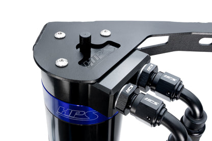 HPS Performance Aluminum Oil Catch Can Kit 2019-2025 Acura RDX 2.0L Turbo, Blue, 860-015BL