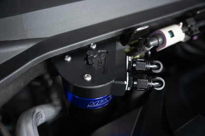 HPS Performance Aluminum Oil Catch Can Kit 2019-2025 Acura RDX 2.0L Turbo, Blue, 860-015BL