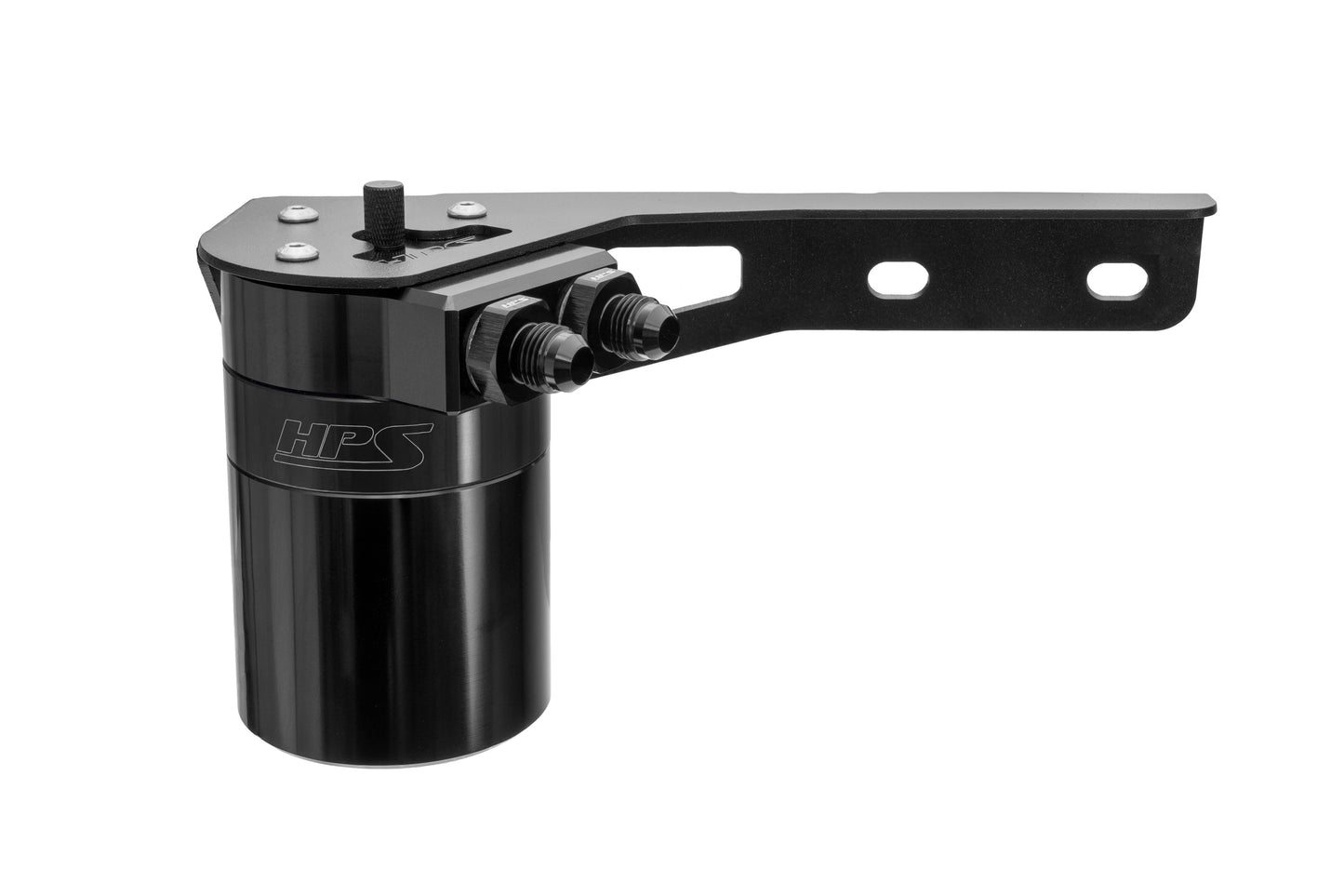 HPS Performance Aluminum Oil Catch Can Kit 2019-2025 Acura RDX 2.0L Turbo, Black, 860-015WB