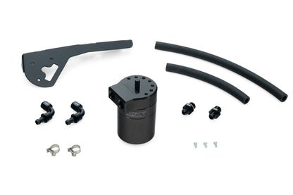 HPS Performance Aluminum Oil Catch Can Kit 2019-2025 Acura RDX 2.0L Turbo, Black, 860-015WB