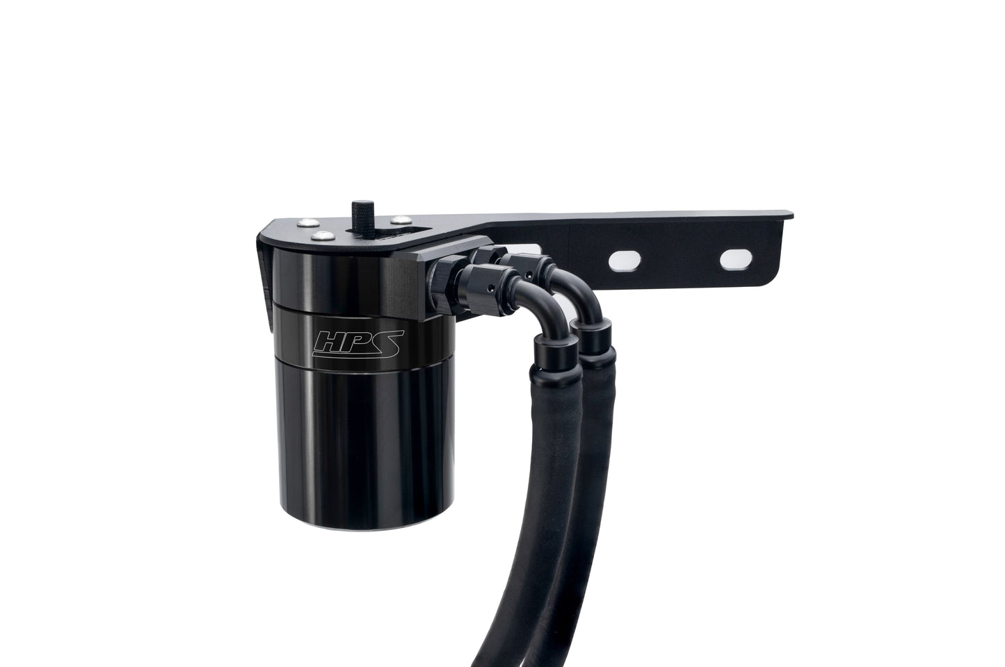HPS Performance Aluminum Oil Catch Can Kit 2019-2025 Acura RDX 2.0L Turbo, Black, 860-015WB