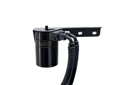 HPS Performance Aluminum Oil Catch Can Kit 2019-2025 Acura RDX 2.0L Turbo, Black, 860-015WB