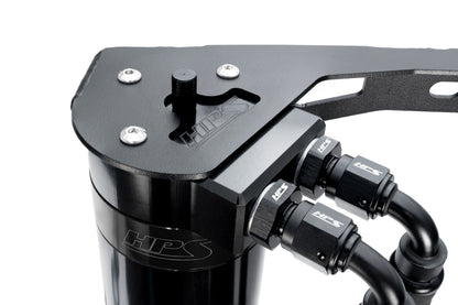 HPS Performance Aluminum Oil Catch Can Kit 2019-2025 Acura RDX 2.0L Turbo, Black, 860-015WB