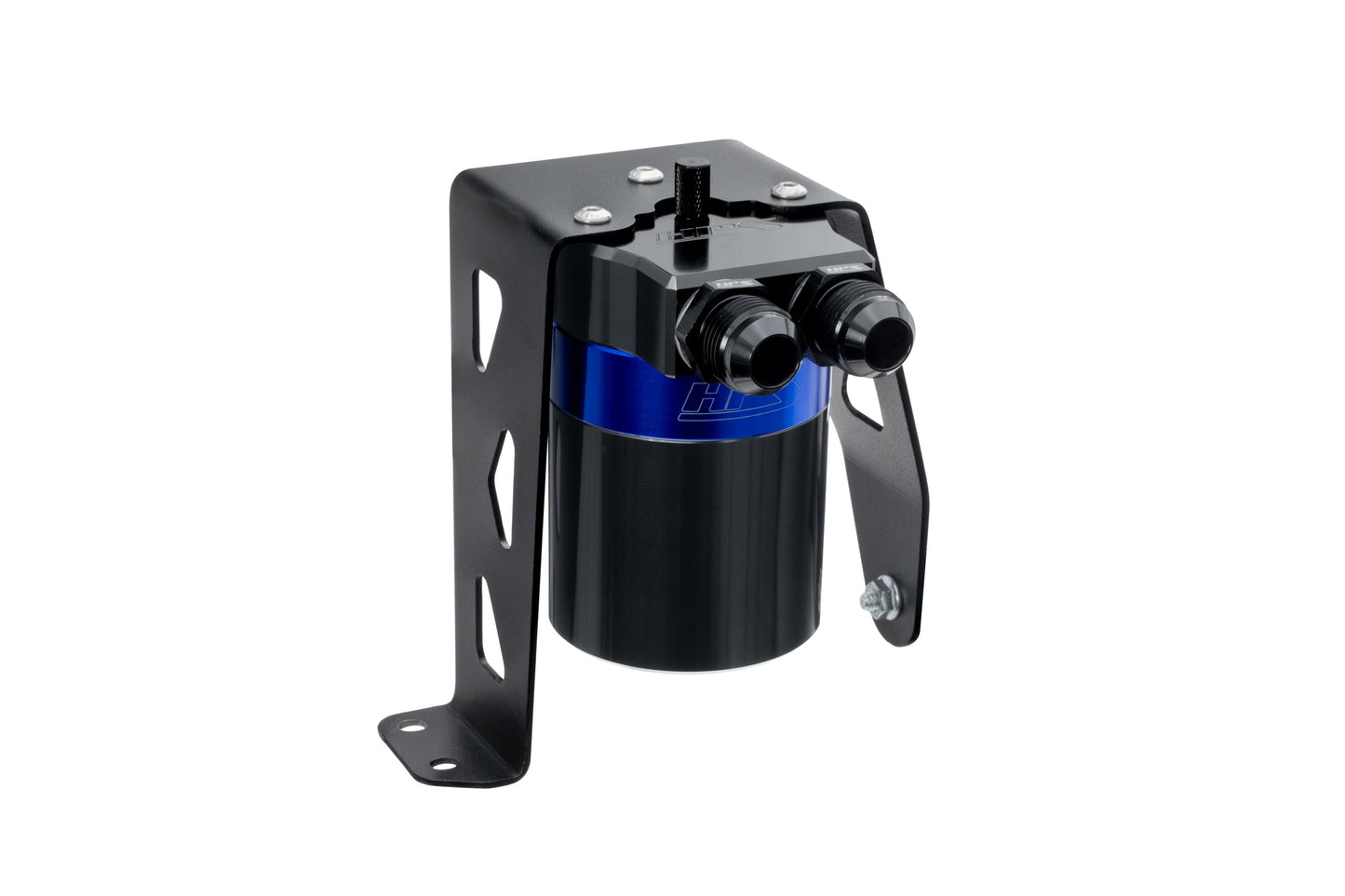 HPS Performance Aluminum Oil Catch Can Kit 2024-2025 Toyota Land Cruiser 2.4L Turbo, Blue, 860-024BL