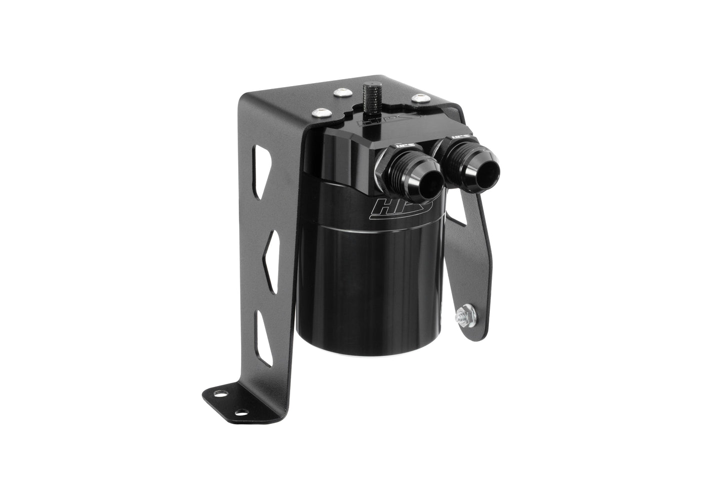 HPS Performance Aluminum Oil Catch Can Kit 2025-2026 Toyota 4Runner 2.4L Turbo, Black, 860-024WB