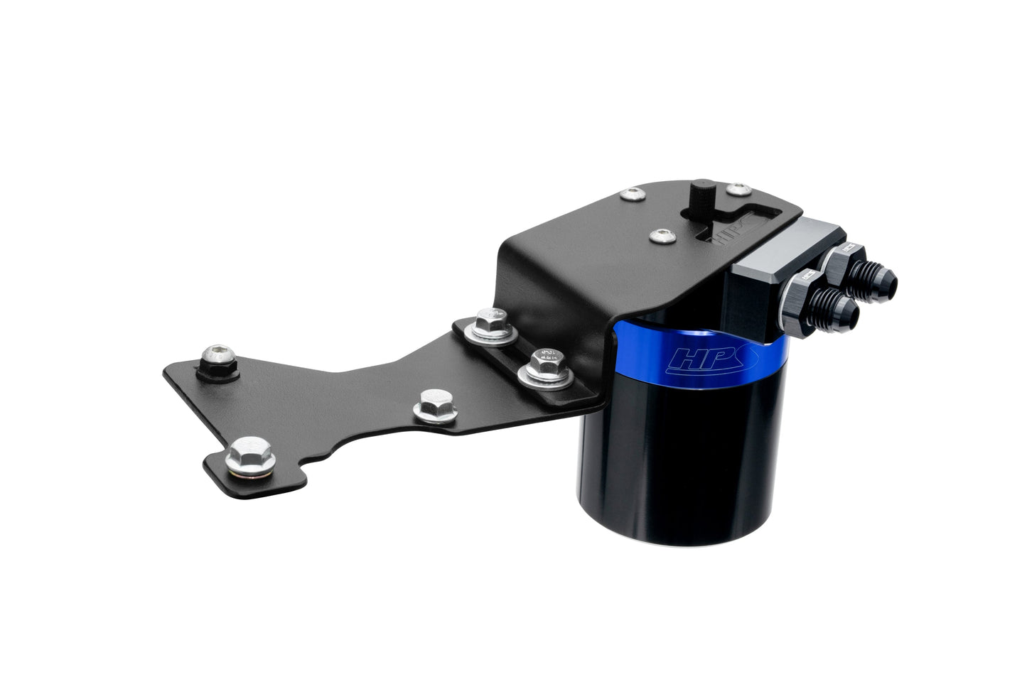 HPS Performance Aluminum Oil Catch Can Kit 2010-2015 Lexus IS350 C 3.5L V6, Blue, 860-025BL