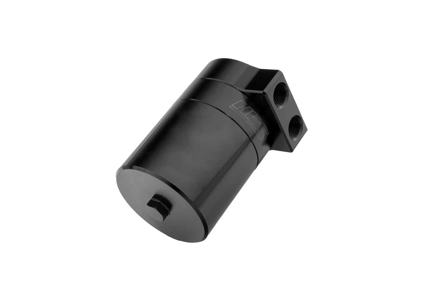 HPS Performance Aluminum Oil Catch Can Kit 2010-2015 Lexus IS350 C 3.5L V6, Black, 860-025WB