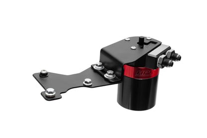 HPS Performance Aluminum Oil Catch Can Kit 2010-2015 Lexus IS250 C 2.5L V6, Red, 860-025