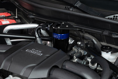 HPS Performance Aluminum Oil Catch Can Kit 2022-2025 Subaru BRZ 2.4L FA24D, Blue, 860-026BL