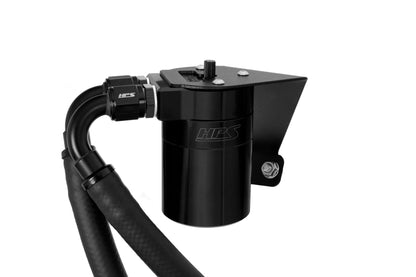 HPS Performance Aluminum Oil Catch Can Kit 2022-2025 Toyota GR86 2.4L FA24D, Black, 860-026WB