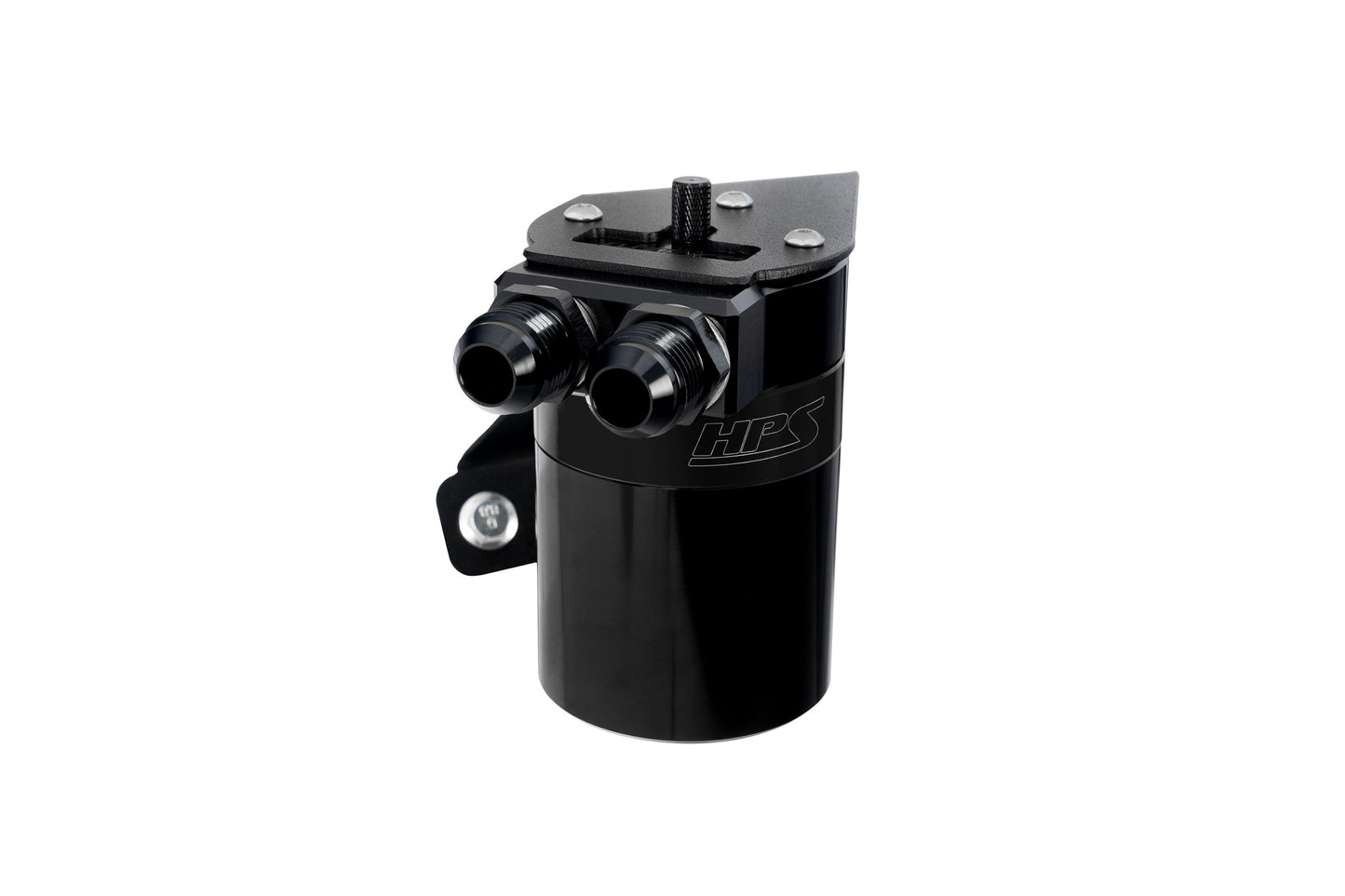 HPS Performance Aluminum Oil Catch Can Kit 2022-2025 Toyota GR86 2.4L FA24D, Black, 860-026WB