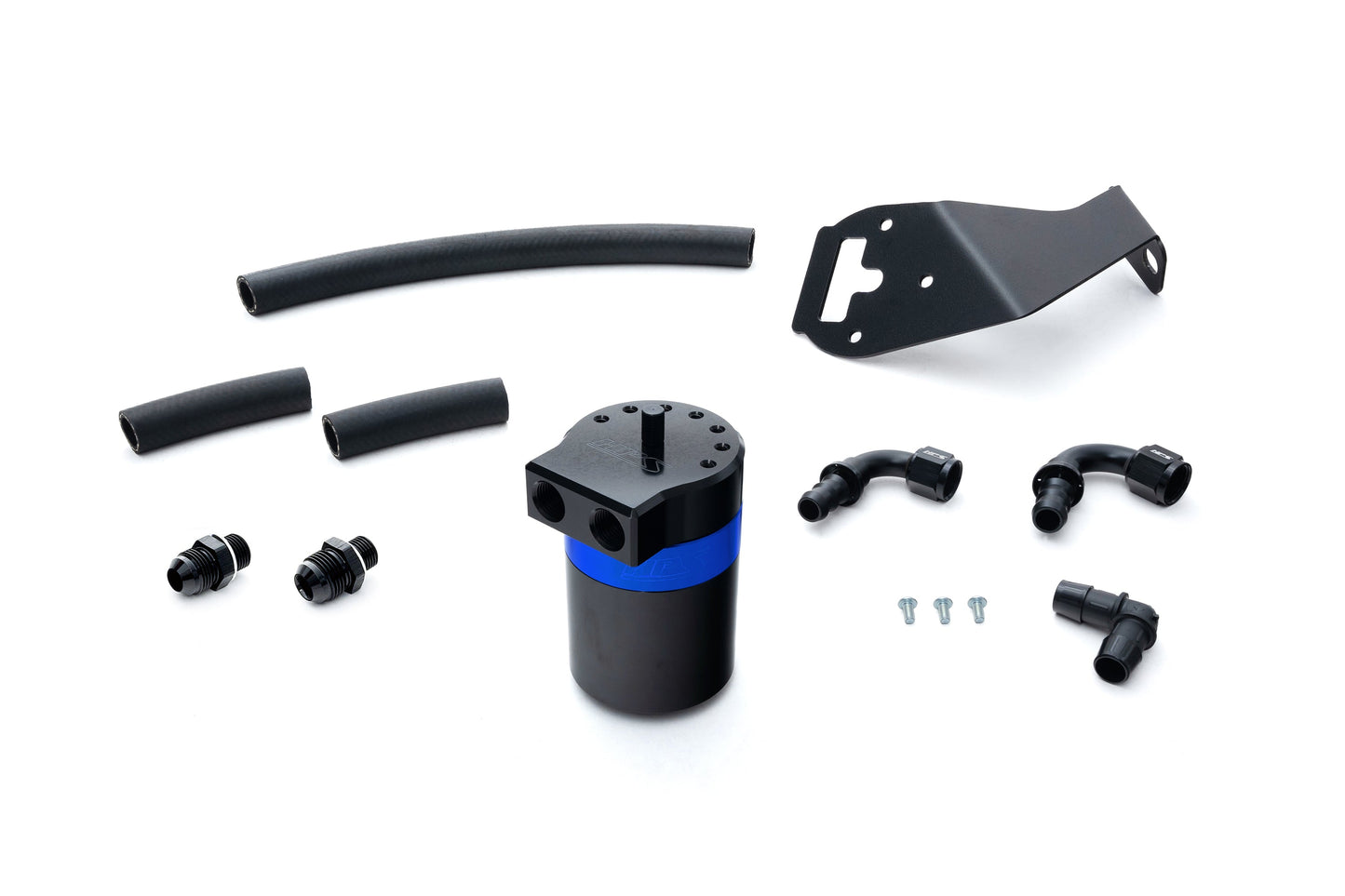 HPS Performance Aluminum Oil Catch Can Kit 2017-2020 Toyota 86 2.0L FA20, Blue, 860-030BL